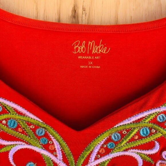 BOB MACKIE 3X SUMMER TOP - Picture 2 of 4